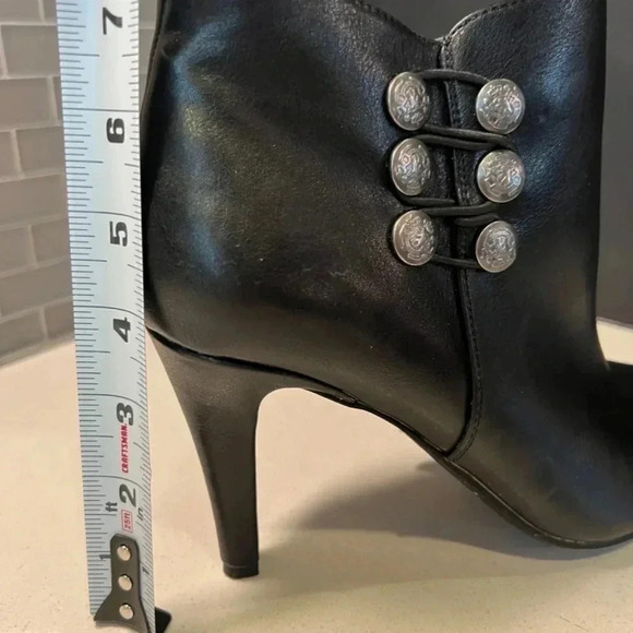 Rialto Black Ankle Boots Size 10 - Picture 4 of 11